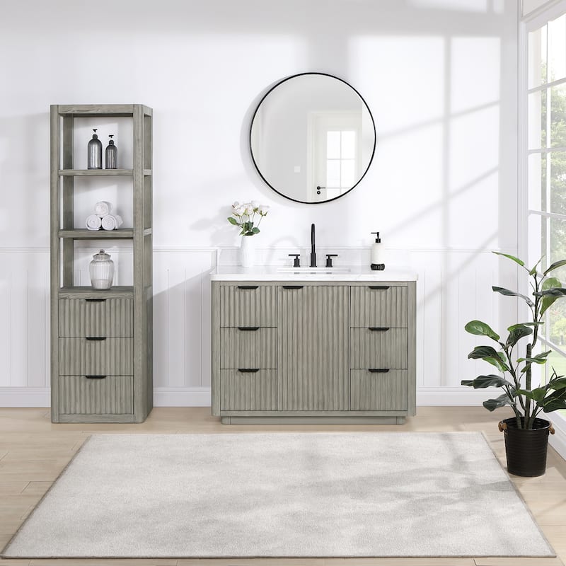 Miseno MV-704148 Cadiz 48" Free Standing Single Basin Vanity Set with