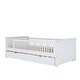preview thumbnail 13 of 12, Wood Twin Size Platform Bed with Trundle, Trundle Bed with Guardrail for Toddler,Child,White