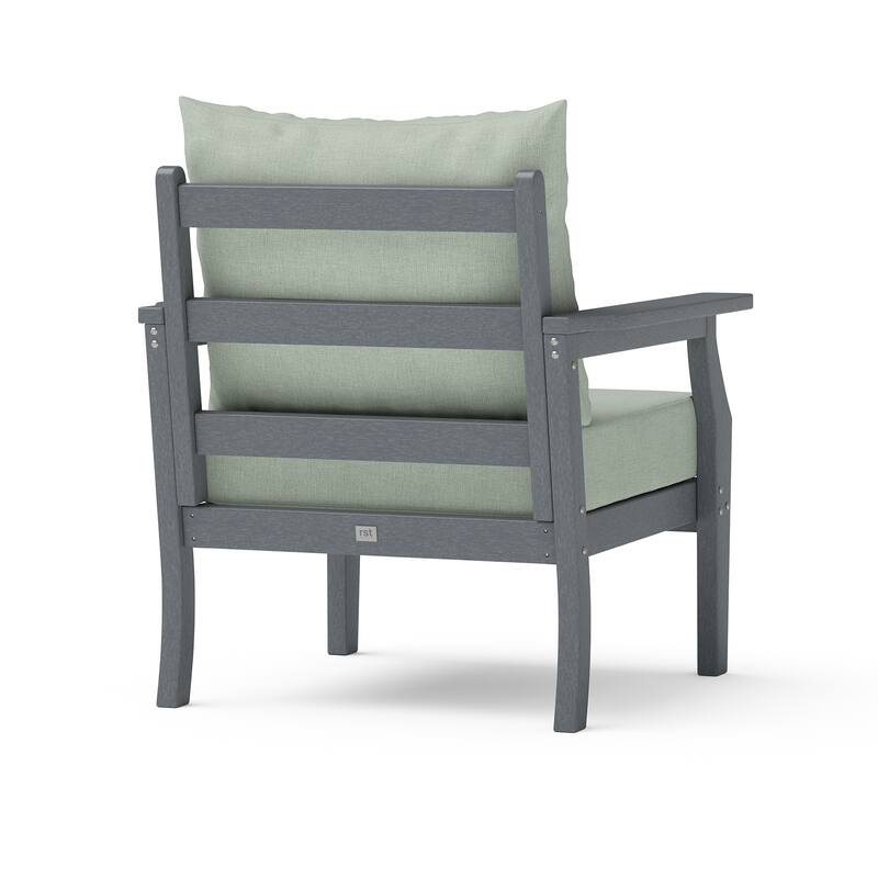 Kamas Outdoor Patio Club Chair - Charcoal Frame