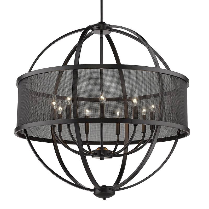 Golden Lighting Colson 9 Light 31" Wide Taper Candle Style Chandelier