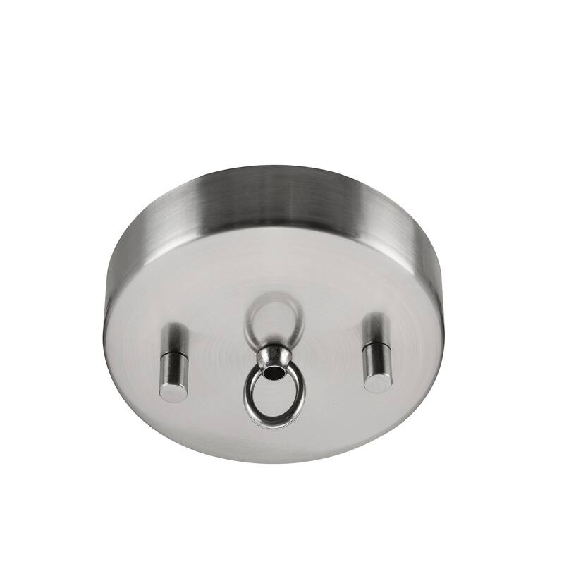 Aspen Creative Canopy Kit Chandelier & Light Fixture Accessories, Satin Nickel, 2PK Brushed