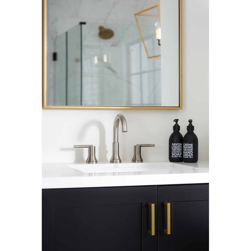 Delta Trinsic Widespread Bathroom Faucet with Metal Drain Assembly -