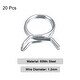 Double Wire Spring Hose Clamp, 20pcs 65Mn Steel 12mm Spring Clips ...