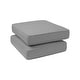 preview thumbnail 11 of 67, Haven Way Universal Outdoor Ottoman Cushion (Set of 2) Medium Gray