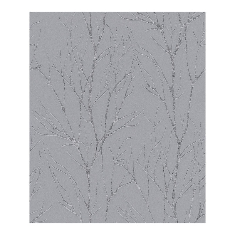 Advantage Diani Pewter Metallic Tree Wallpaper - 21 x 396 x 0.025 - On ...