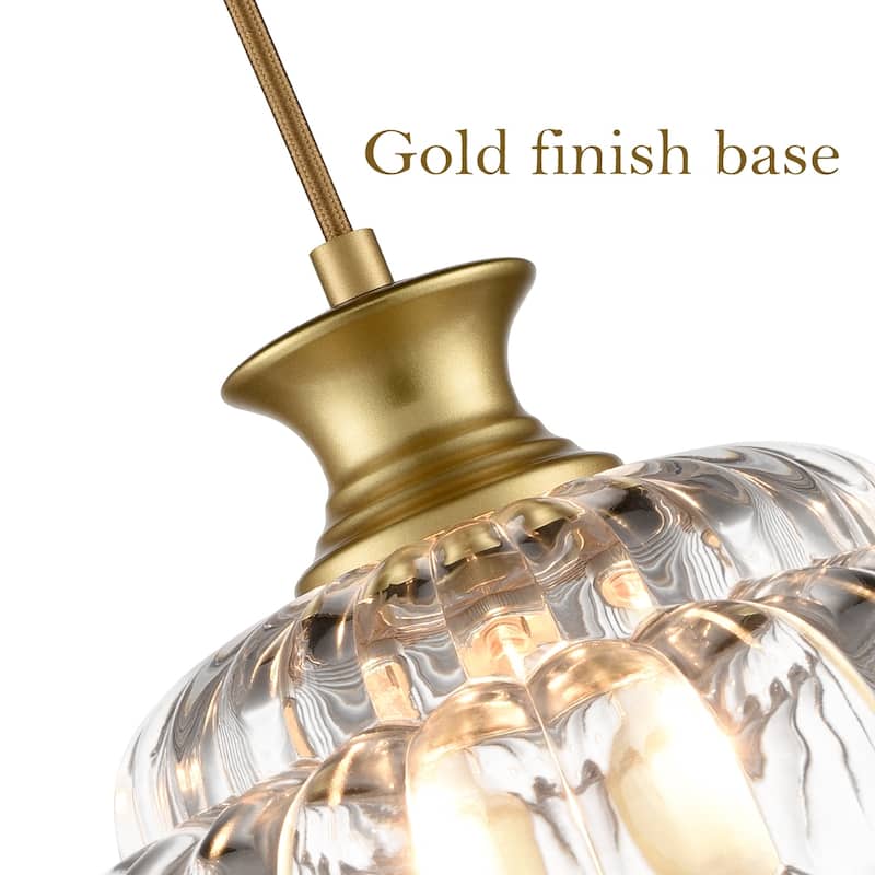 Livorno Brass Pendant Light Fixtures Flower Shade, 1-Light