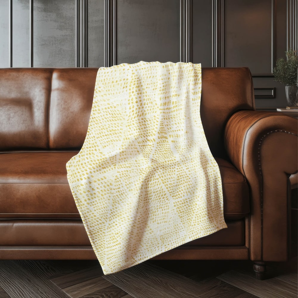 Premium Machine Washable Casual Diamond Sherpa Throw Blanket