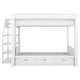 preview thumbnail 32 of 34, Wood Convertible Full Size Bunk Bed with Storage & Bedside Table