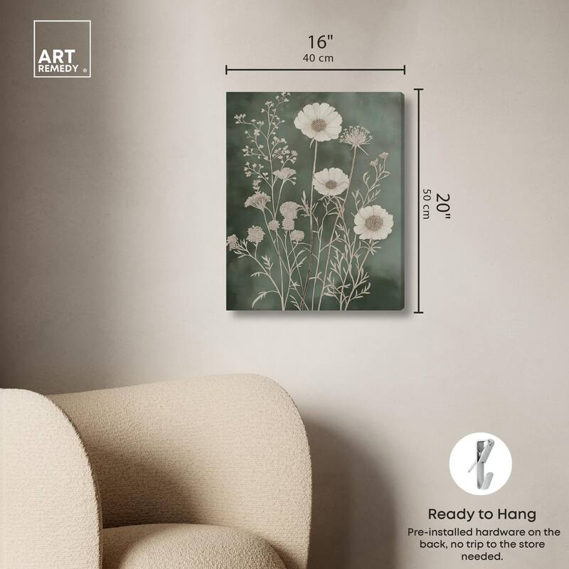 Airy Green Garden Canvas by Art Remedy, Gallery Wrapped