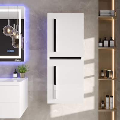 Eviva Olivia 12 in. W x 8 in. D White Wall-Mounted Linen Cabinet