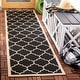 preview thumbnail 91 of 111, SAFAVIEH Courtyard Kathy Indoor/ Outdoor Waterproof Patio Backyard Rug 2'3" x 12' Runner - Black/Beige