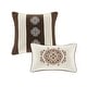 preview thumbnail 27 of 28, Madison Park Essentials Alexine Brown 16 Piece Jacquard Comforter Set with 2 Bed Sheet Sets