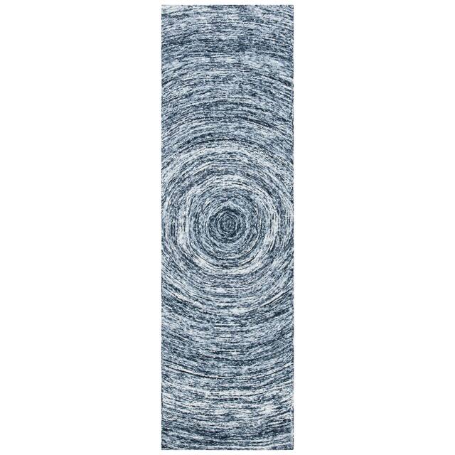 SAFAVIEH Handmade Ikat Jaycie Wool Rug - 2'3" x 8' Runner - Grey