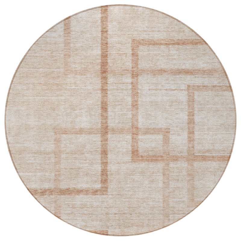 HomeRoots Geometric Transitional Rectangle Outdoor Rug