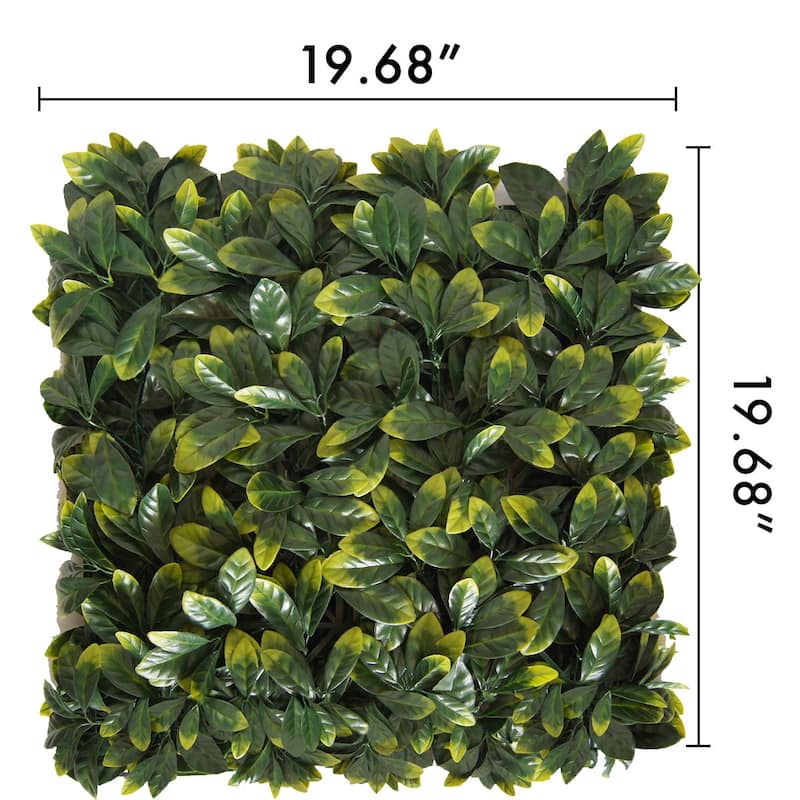 Artificial Green Foliage UV-protected for Outdoor Decor (Set of 4)