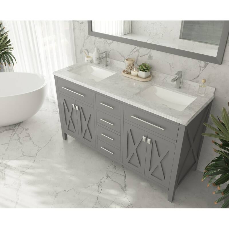 Miseno MV-60-313YG319 Wimbledon 60" Free Standing Double Basin Vanity