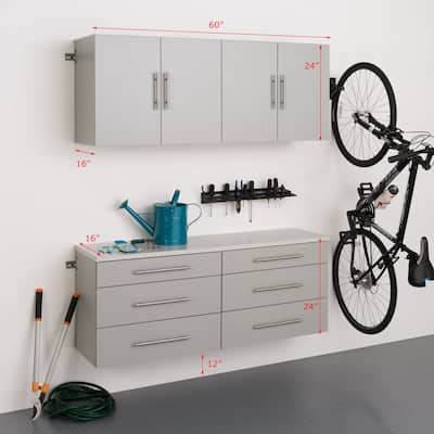 Prepac HangUps 60-inch 4-piece Storage Cabinet Set F