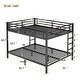 preview thumbnail 3 of 7, Metal Queen over Queen Bunk Bed for Teens and Adults,Space-Saving/Noise Reduced/No Box Spring Needed