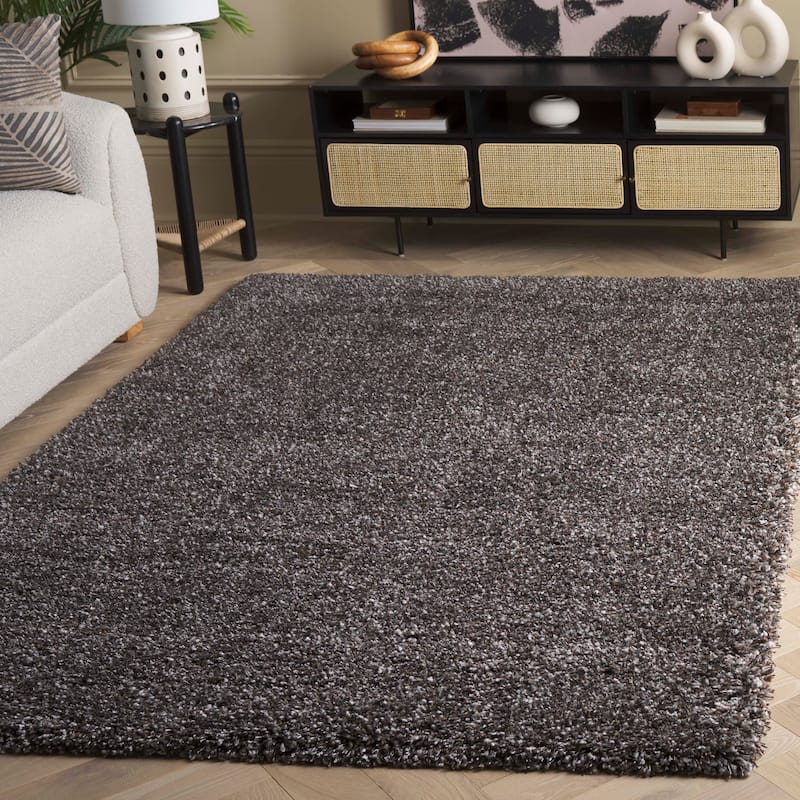 SAFAVIEH New Betsey Shag Ruslana 1.2-inch Thick Rug - 5'3" x 7'6" - Brown