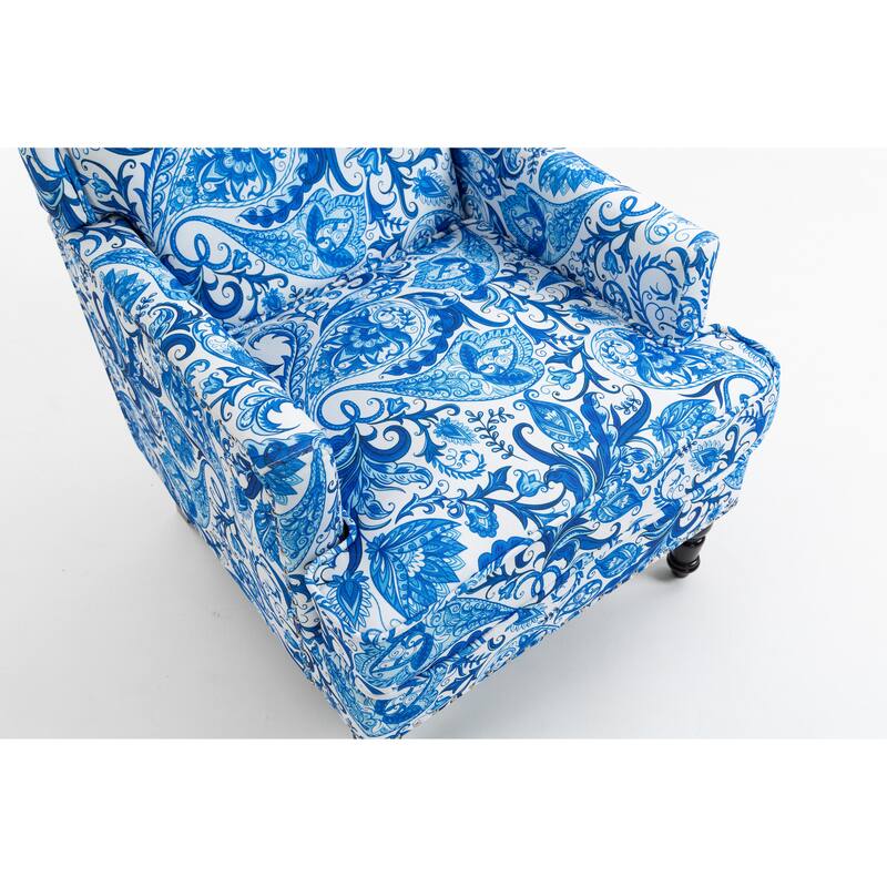 Stylish Side Chair Accent Chair Lobby Chair with Wood Frame, Reading Chair Reception Chair Arm Chair