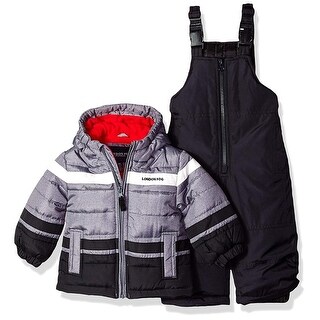 London Fog Boys 2 Piece Heavyweight Color Block Snowsuit