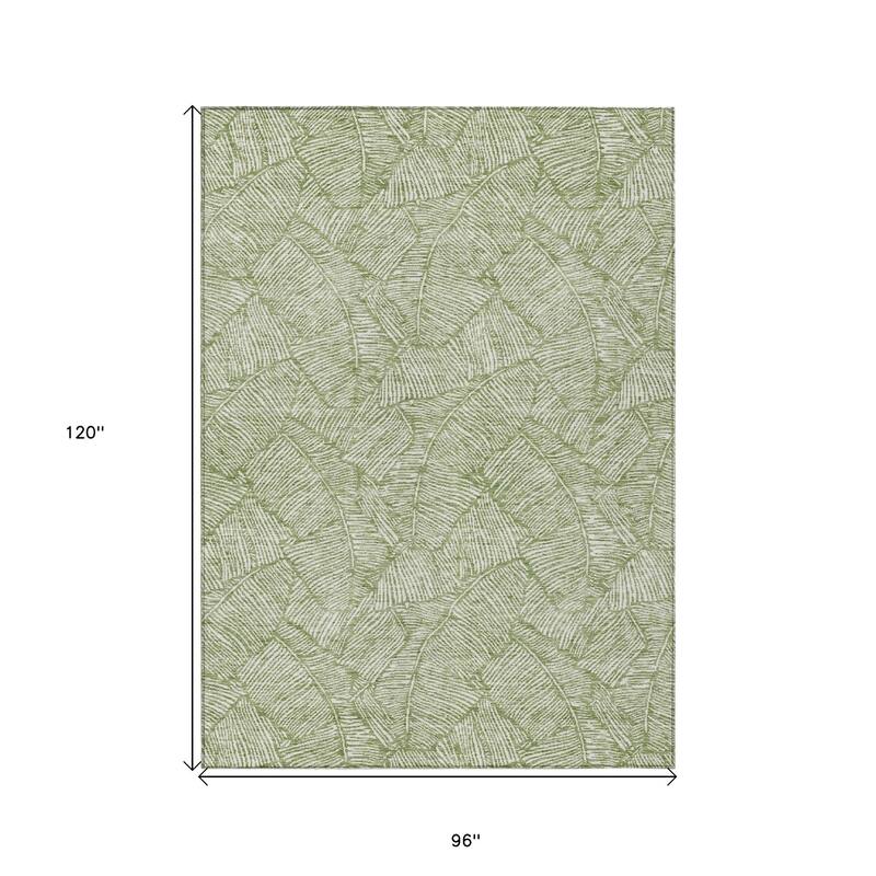 HomeRoots Floral Transitional Rectangle Outdoor Rug
