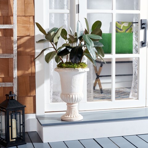 SAFAVIEH Outdoor Paul Planter - 14" W x 14" D x 20" H