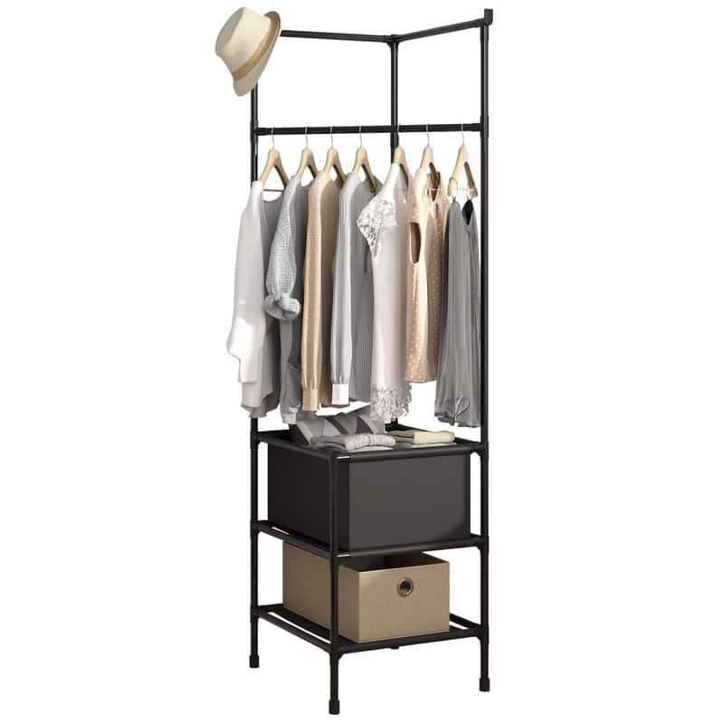 Freestanding Closet Organizer - 17.72"D x 17.72"W x 64.96"H
