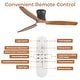 preview thumbnail 4 of 69, Sofucor 52Inch Low Profile Flush Mount Ceiling Fan with LED Light,3‑Blade Quiet Light Combo for Bedroom Kitchen Living Room