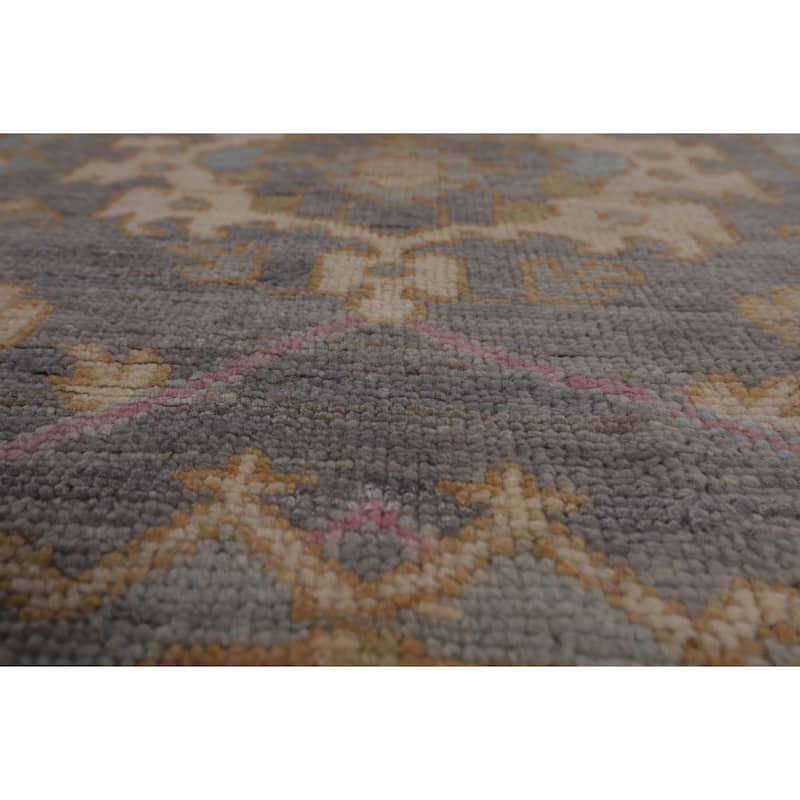 Oushak Turkish Large Area Rug Vegetable Dye Hand-Knotted Wool Carpet - 10'3"x 13'8"