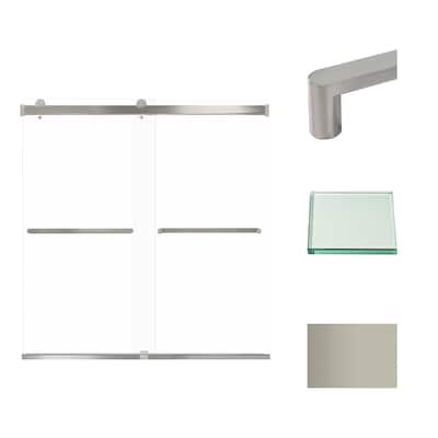 Transolid BRP606208C-R 62" High x 60" Wide Bypass Frameless Shower