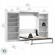 preview thumbnail 15 of 43, Pur Queen Murphy Bed with 2 Storage Units (137W) by Bestar