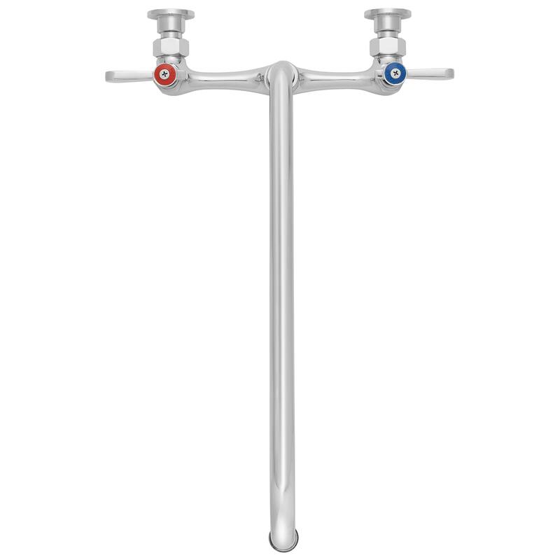 Commercial Wall Mount Sink Faucets 8in Center w Swivel Spouts NSF