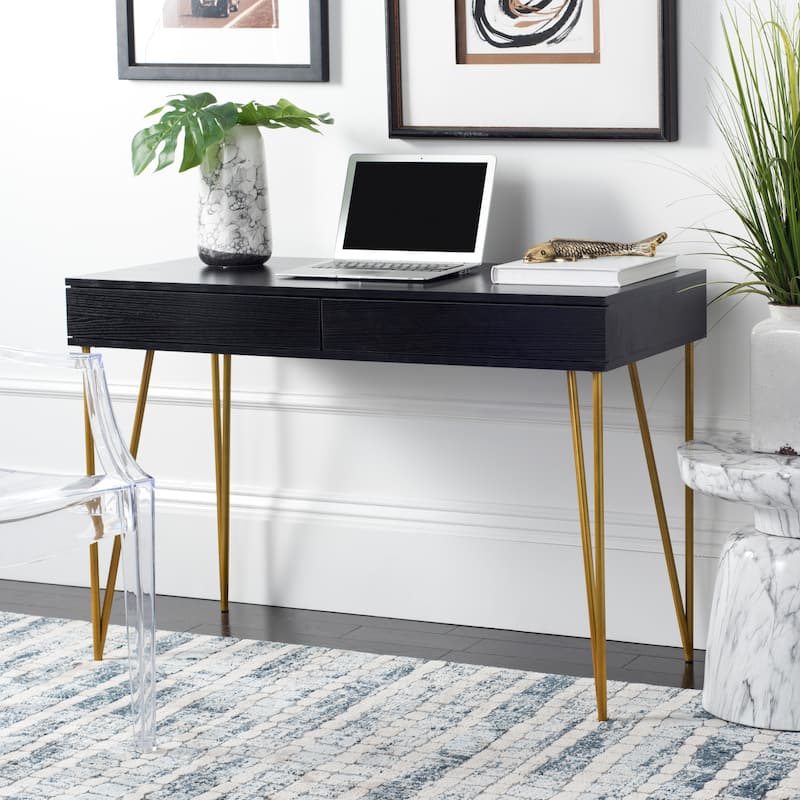 SAFAVIEH Ladonna Pine Natural 2-Drawer Desk