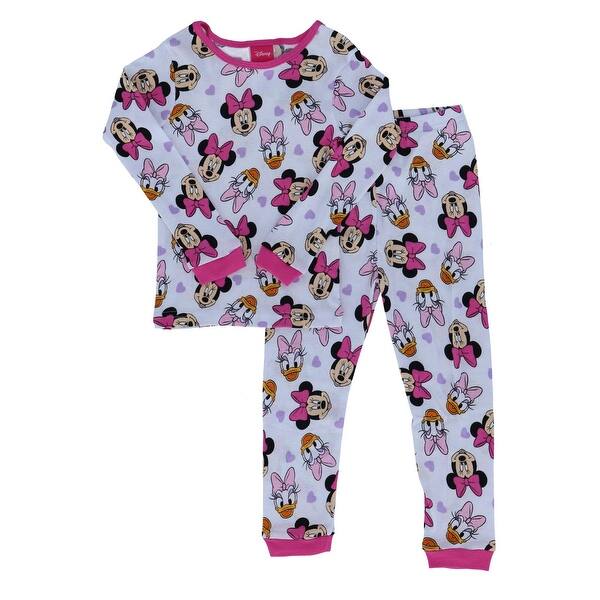 Shop Disney Toddler Girl S Minnie Mouse 2 Pack Pj Set Overstock