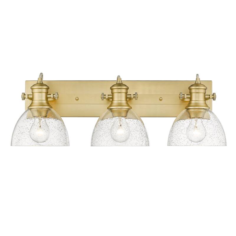 Yep by Golden Lighting Hines 3-light Vanity in Brushed Champagne Brass