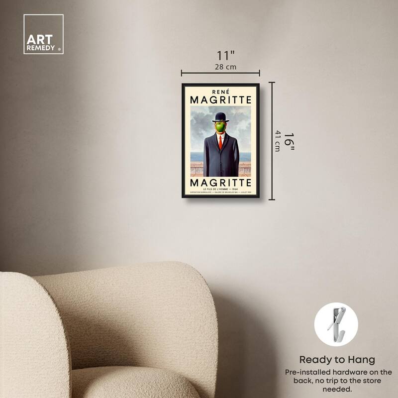 Man with the Apple Canvas by Art Remedy