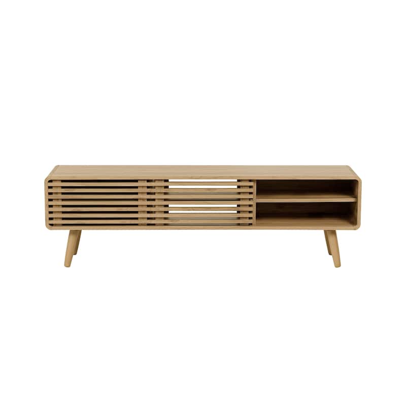 NPD Furniture Wilson 58 Inch Slat Low TV Stand