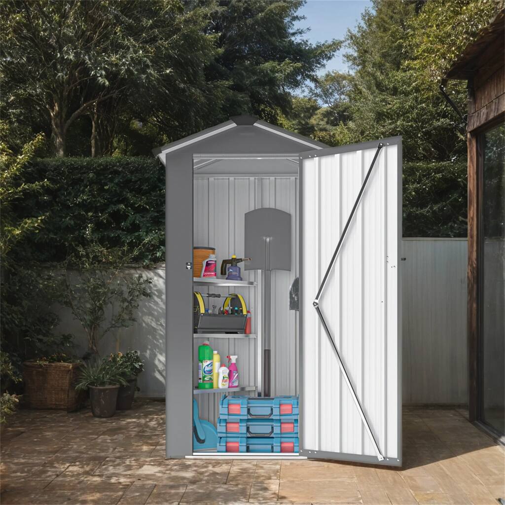 Metal Storage Shed with Lock and Waterproof Galvanized Iron Sheet