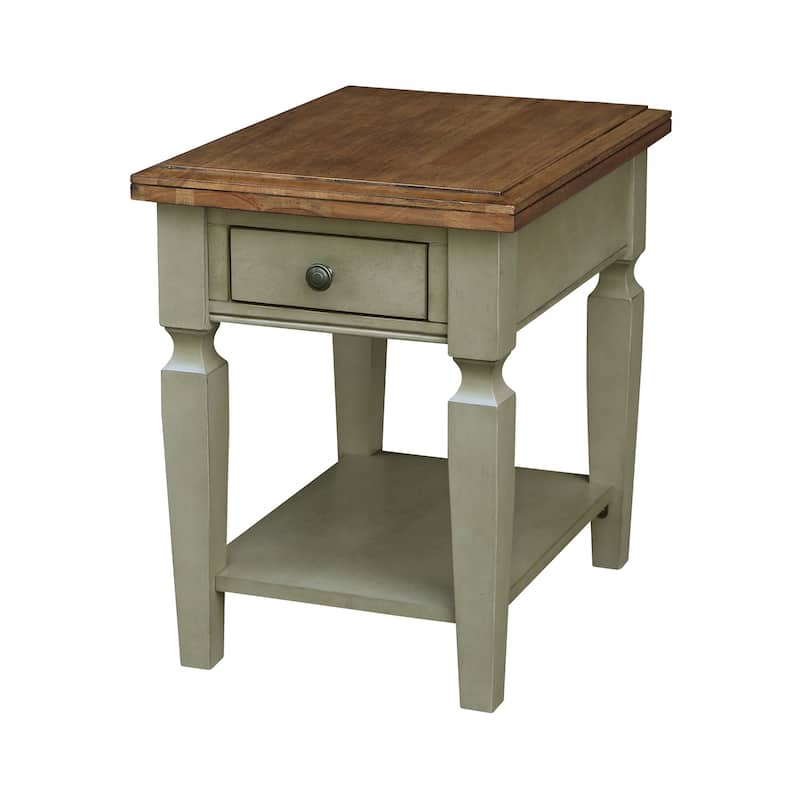 Vista Solid Wood End Table - 18"W x 24"D x 24"H