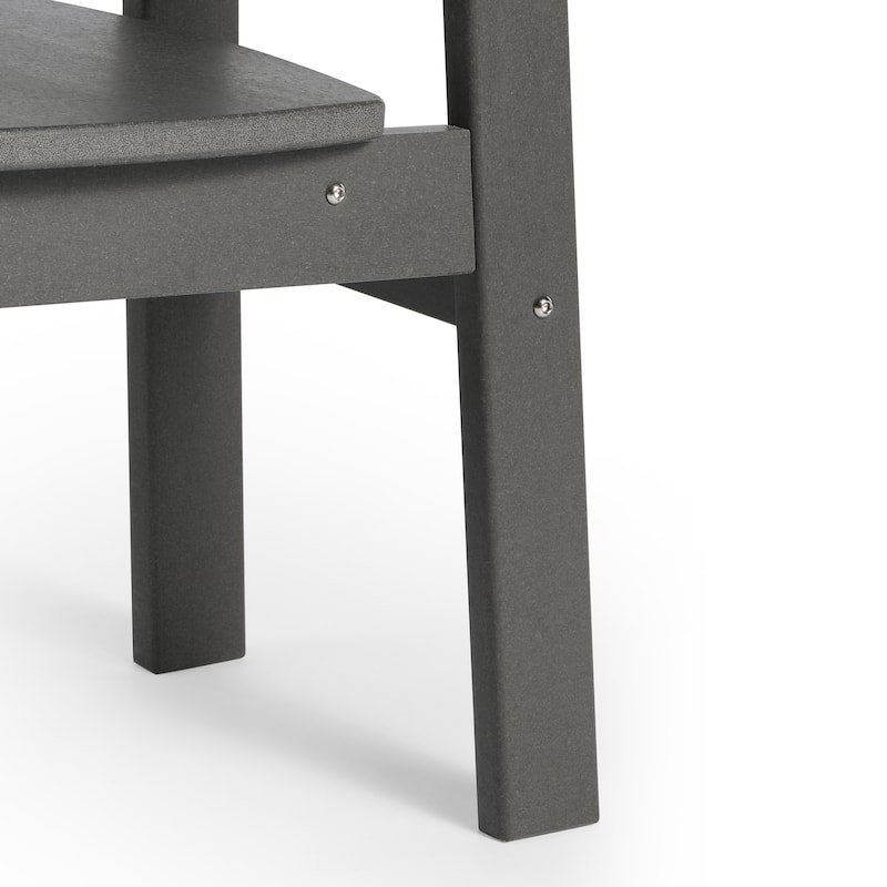 Polytrends Modern Mini Kids Outdoor Dining Chair (Set of 2)