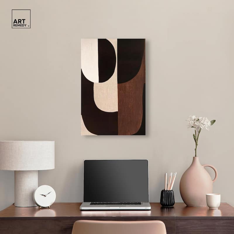 Quartet in Brown I Canvas by Art Remedy, Gallery Wrapped
