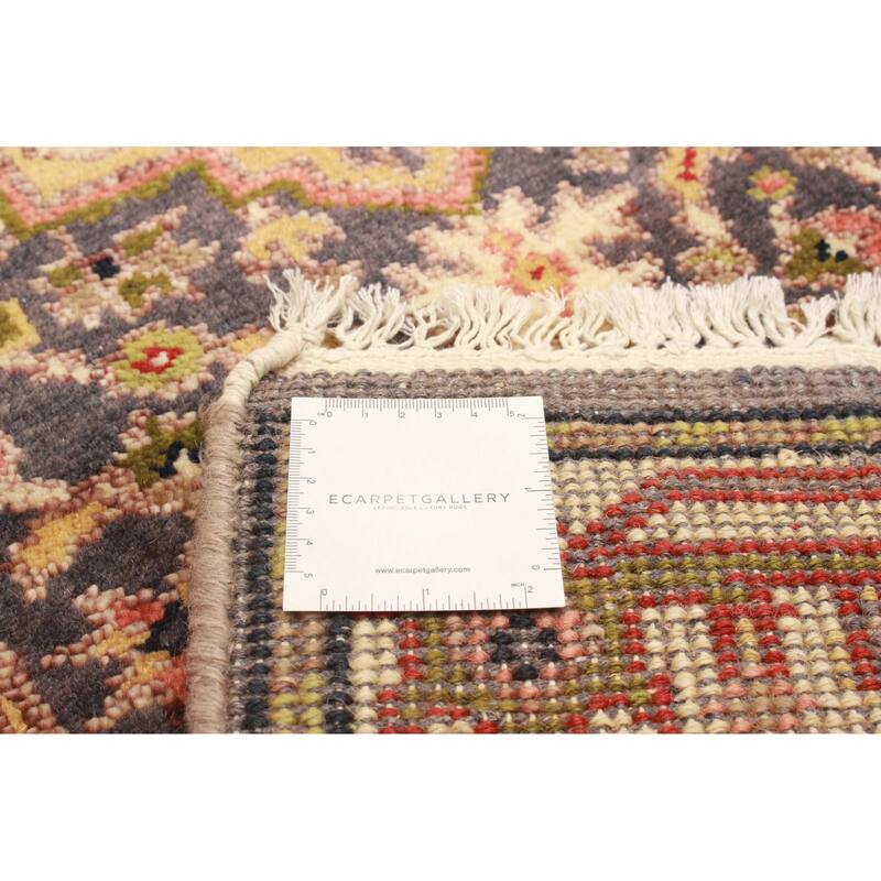 ECARPETGALLERY Hand-knotted Serapi Heritage Purple Wool Rug - 2'5 x 9'7