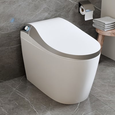 Smart Bidet Toilet: Heated Seat, Hot Water, Rear & Feminine Wash, Foot Flush
