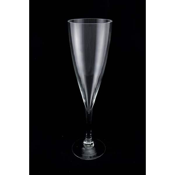 Shop 16 Inch Tall Clear Glass Champagne Flute Vase 16 X 4 5 X