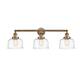 Option Brushed Brass / Clear Deco Swirl