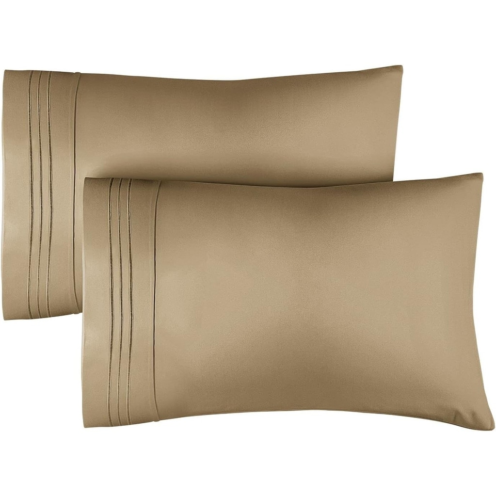 Soft CGK Linens Double Brushed Microfiber Pillowcase Set Ultra Smooth-image