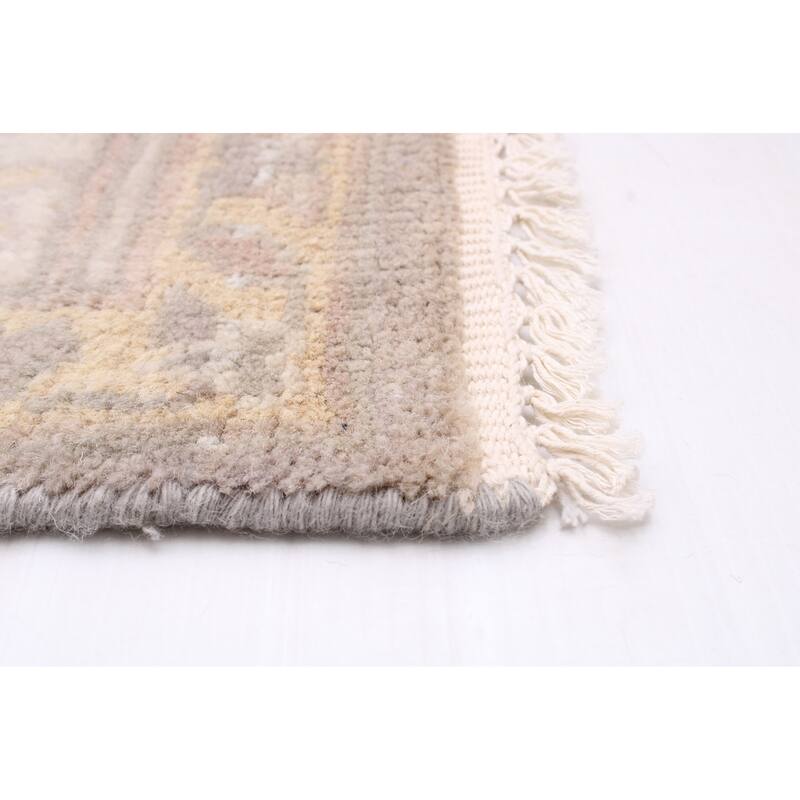 ECARPETGALLERY Hand-knotted Royal Oushak Grey Wool Rug - 9'0 x 11'10