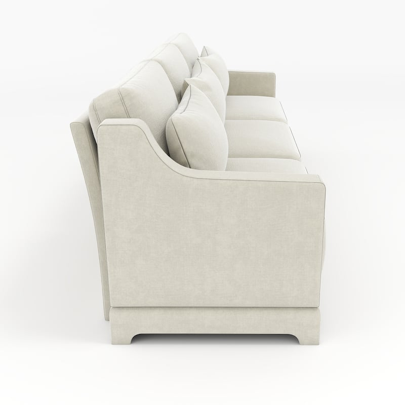 105.9″ Chenille 4-Seater Sofa with Wooden Base & High-Resilience Sponge
