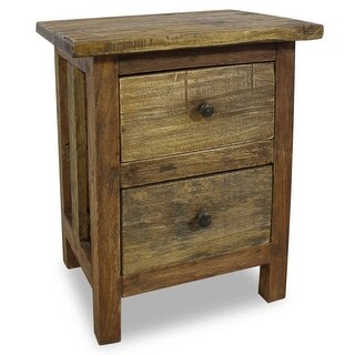 Picture of Nightstand Solid Reclaimed Wood Handmade Farmhouse Nightstand Storage ...